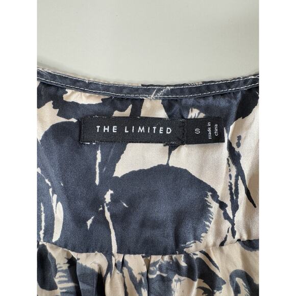 VTG Y2K The Limited Womens Babydoll Tie Tank S Floral 100% Silk Going Out Top - Picture 4 of 12